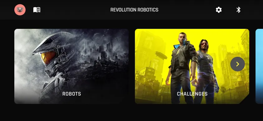 Revolution Robotics Desktop Screen