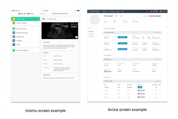 Healthcare UX_example Screens