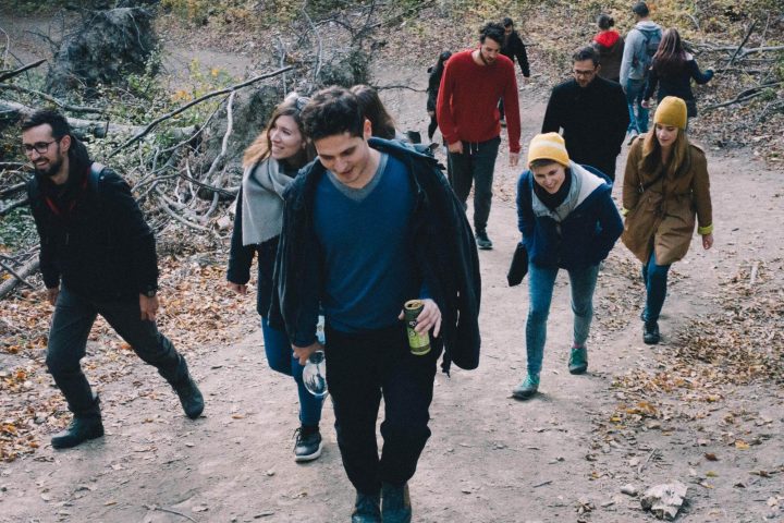 Team Building Retreats Hiking together