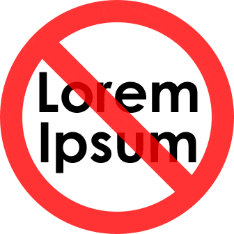In UX copywriting Loream Ipsum is not the best
