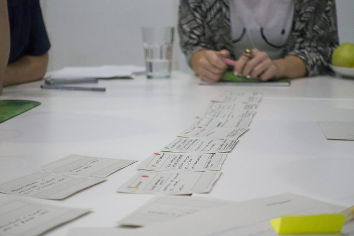 UX research training: using post-its
