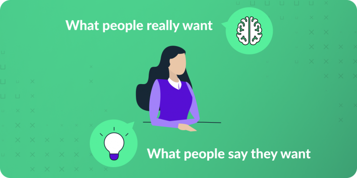 What people really want vs. What people say they want