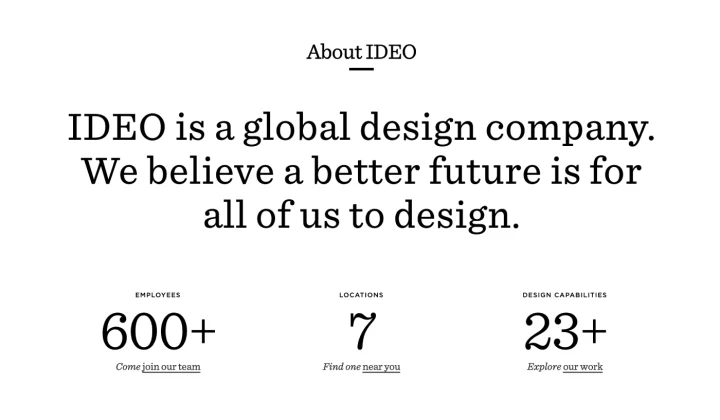 IDEO is listed among the top ux agencies worldwide.