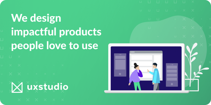 app designing company UXSTUDIO banner